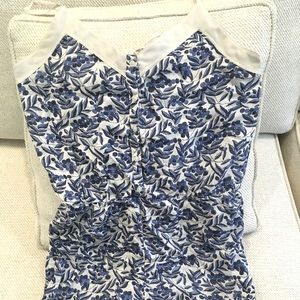 Jack Wills Blueberry Print Romper, Size 2